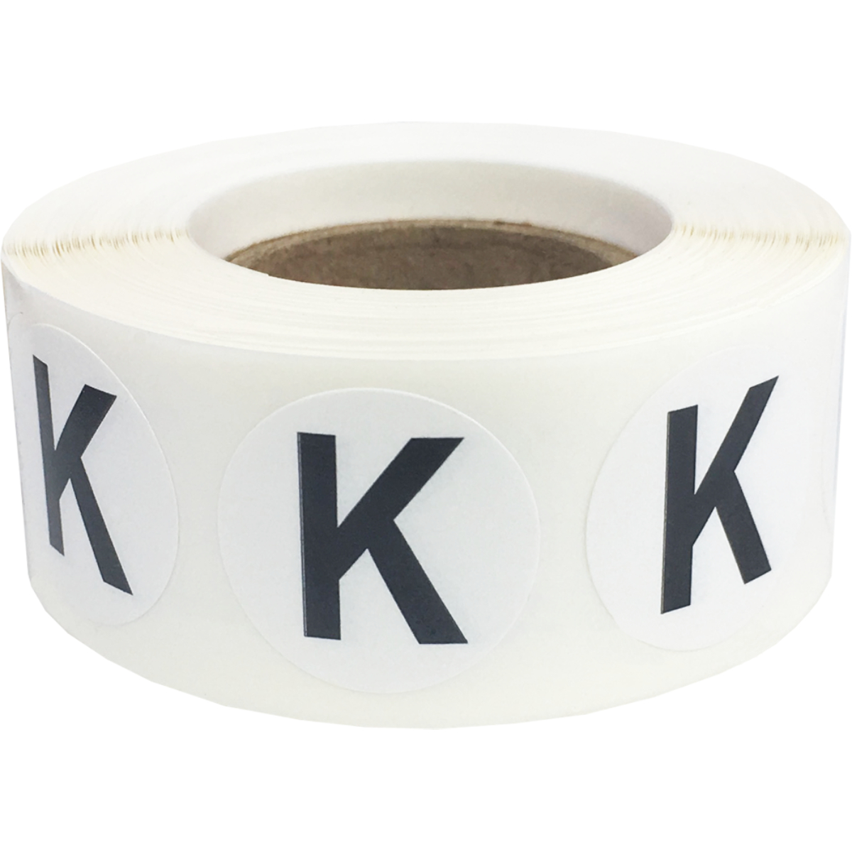 Letter K Stickers 3/4" Round