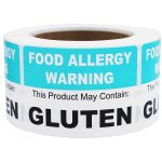 Rectange Food Allergy Warning This Product May Contain Gluten