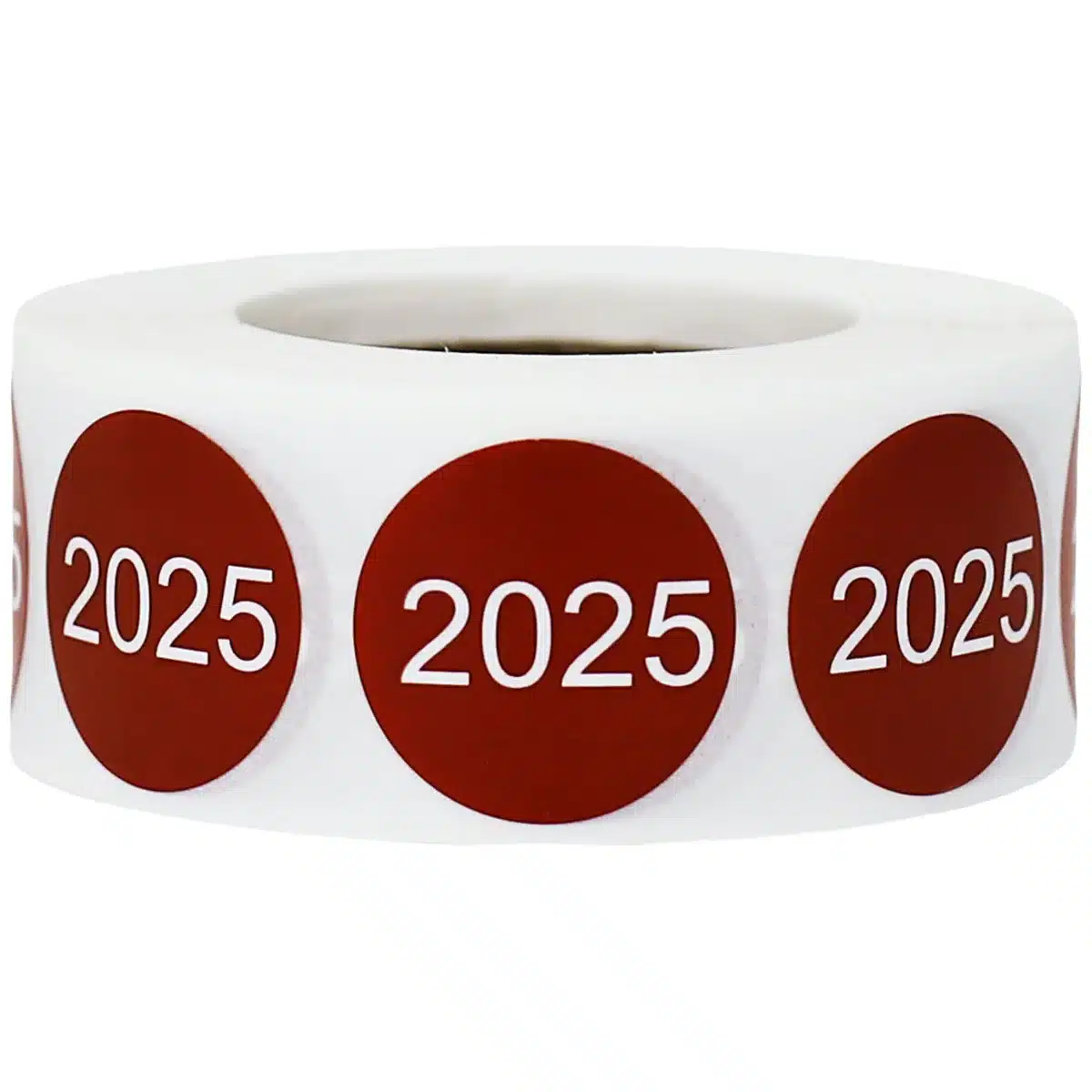 QTY 500 Year 2025 Stickers 3/4" Round