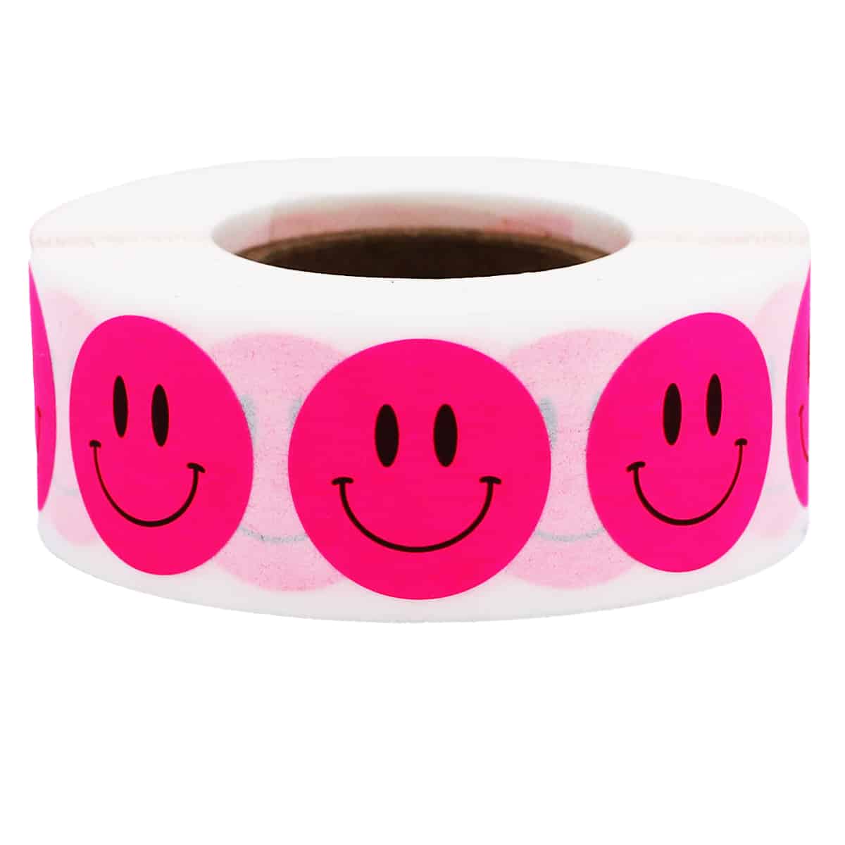 Custom Paper Circle Label, 2, Pink Fluorescent Express