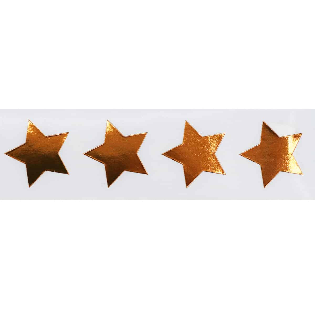 Bronze Star Stickers 3/4 Inch