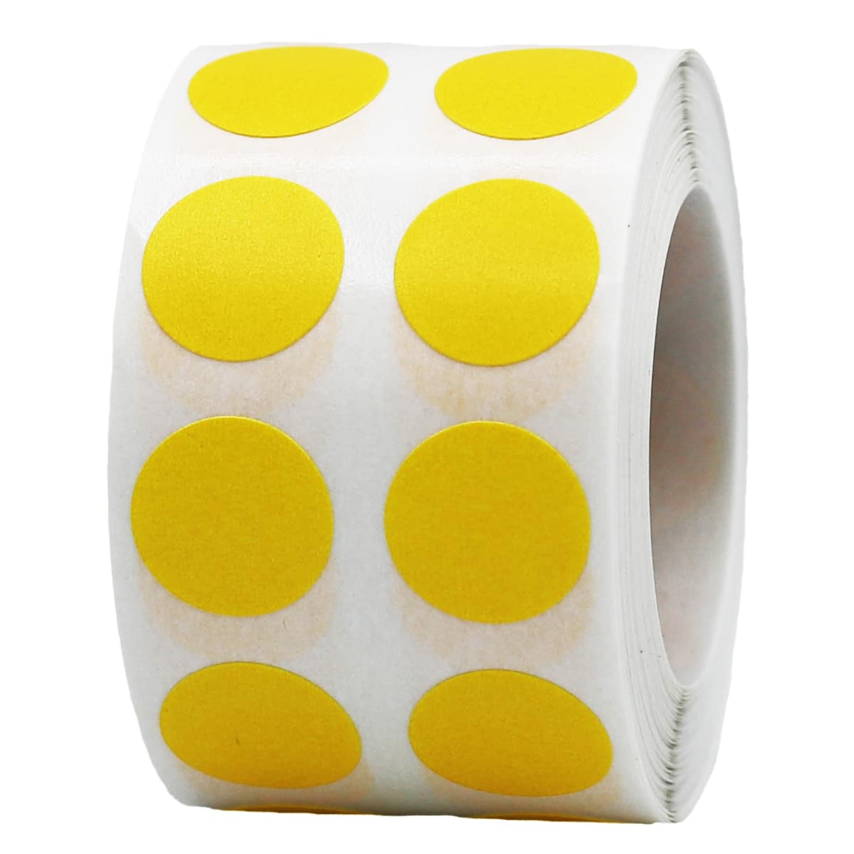 Small Yellow Dot Stickers 1/2"