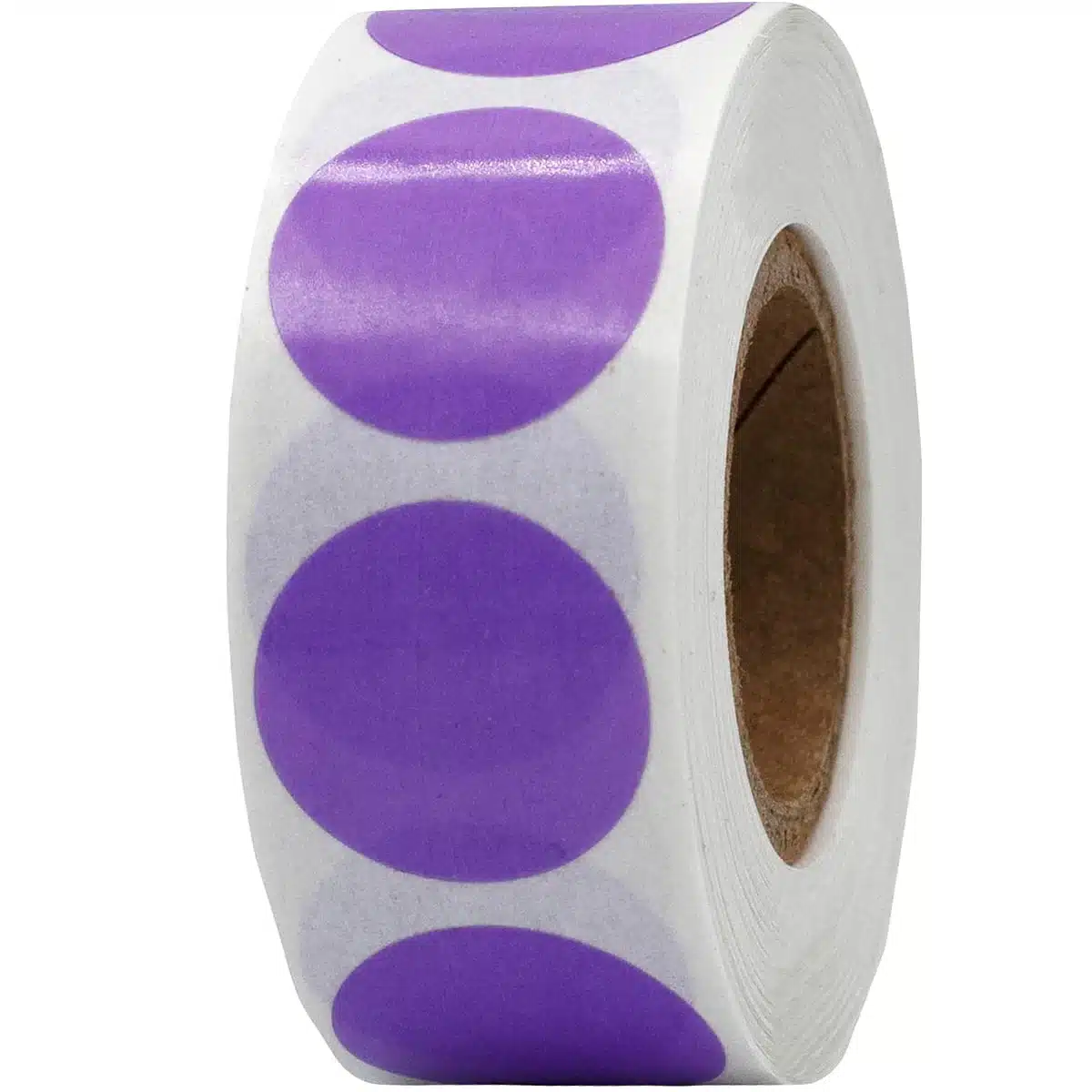 QTY 500 Transparent Purple Labels 3/4" Round