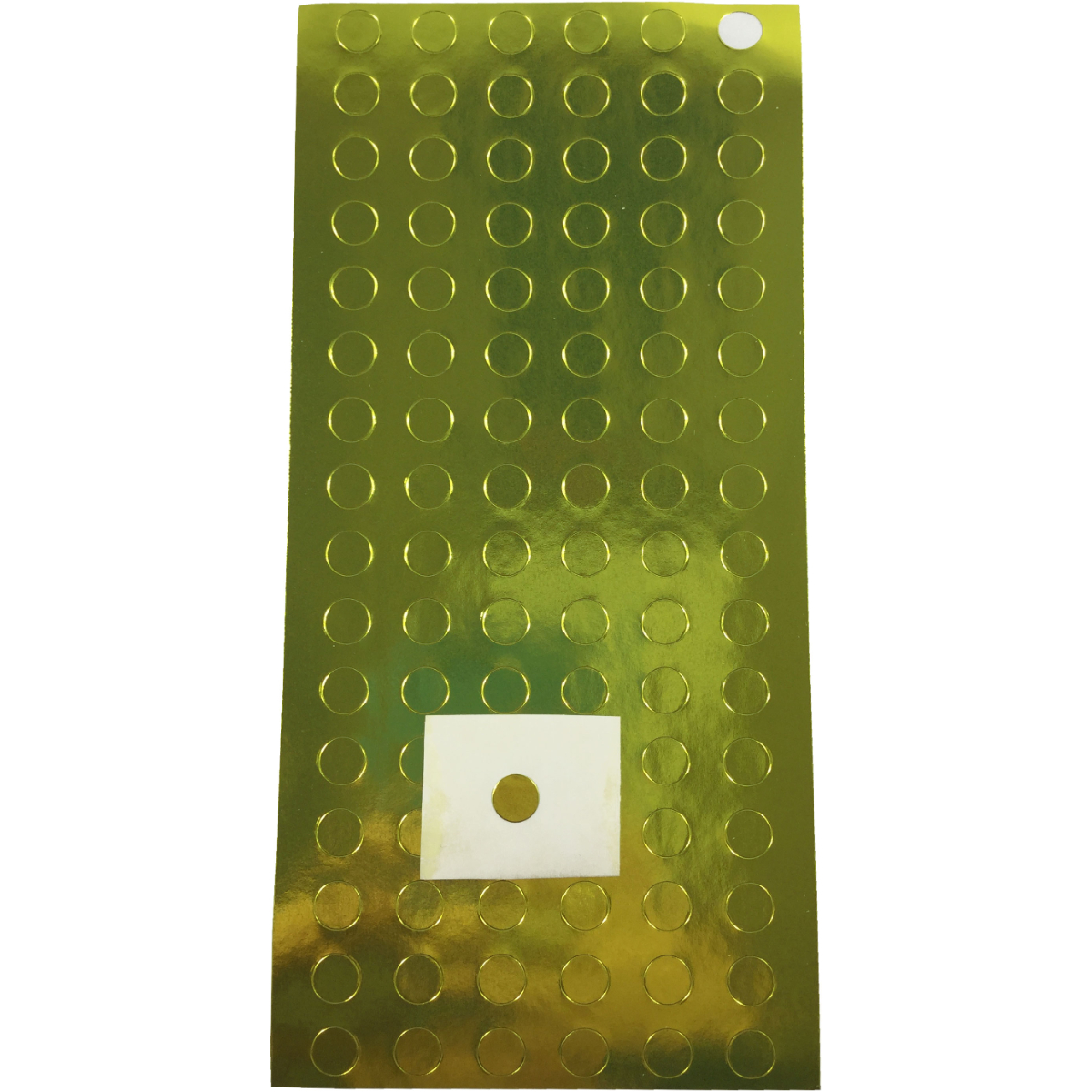 Miniature Number Sticker in Metallic Gold Color