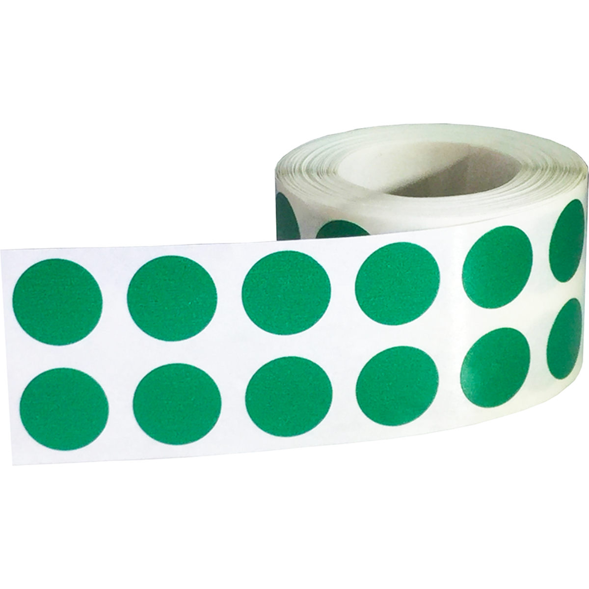 Small Green Dot Stickers 1/2 Round - InStock Labels