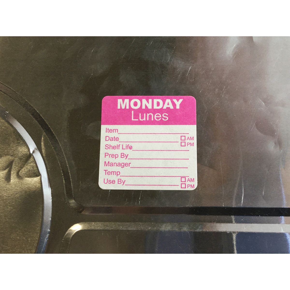 Monday Dissolvable Writable Day Labels 2" Square