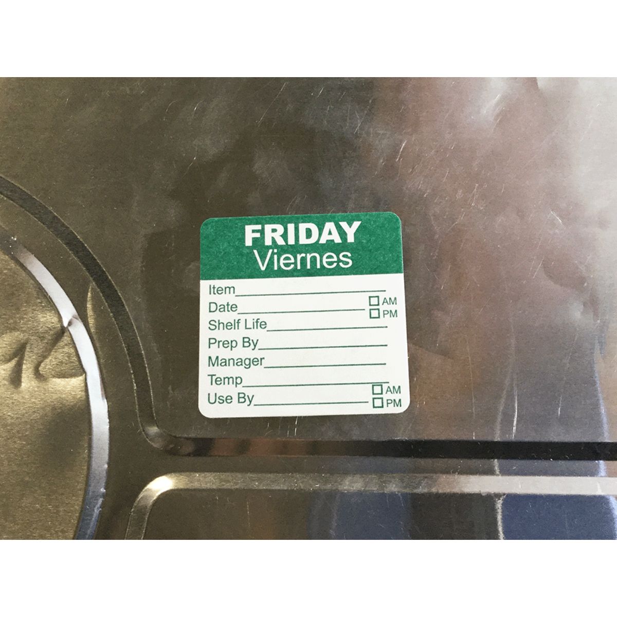 Friday Dissolvable Writable Day Labels 2" Square