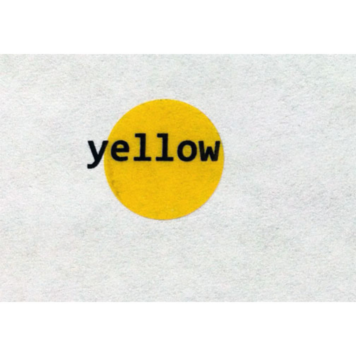 Yellow Transparent Dot Stickers 1/2 Round