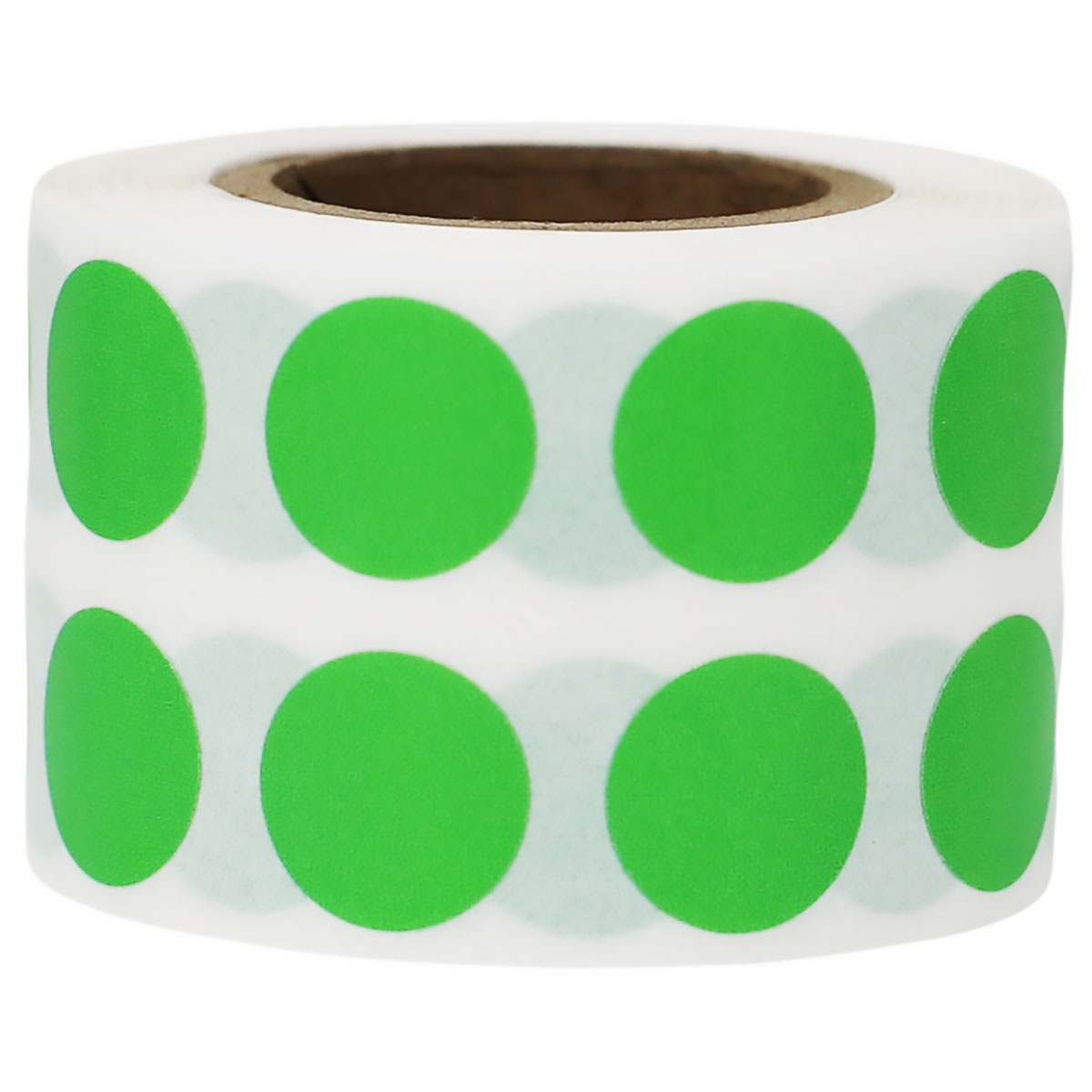 2.5 Square Classic Birthday Boy Green Polka Dots Stickers - WH