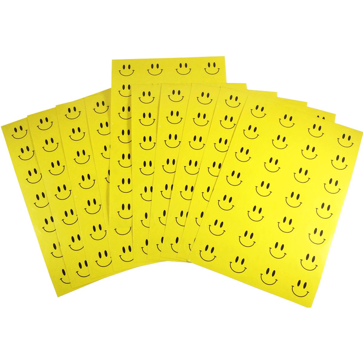 Yellow Smiley Face Stickers 3/4