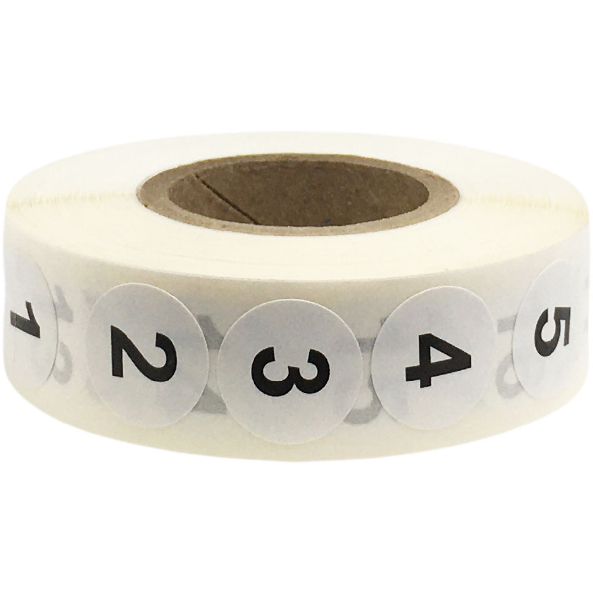 Consecutive Number Labels 1 - 100, 1/2 Round