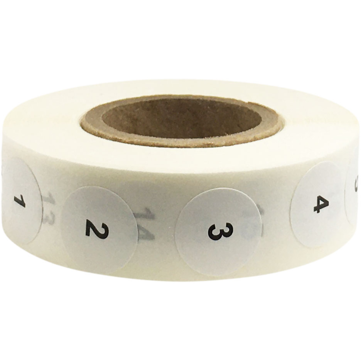 1000 Total Labels 1 Label per Number White with Black 1-1000 Consecutive Number Stickers 3/4 Inch x 1 1/2 Inch Wide 
