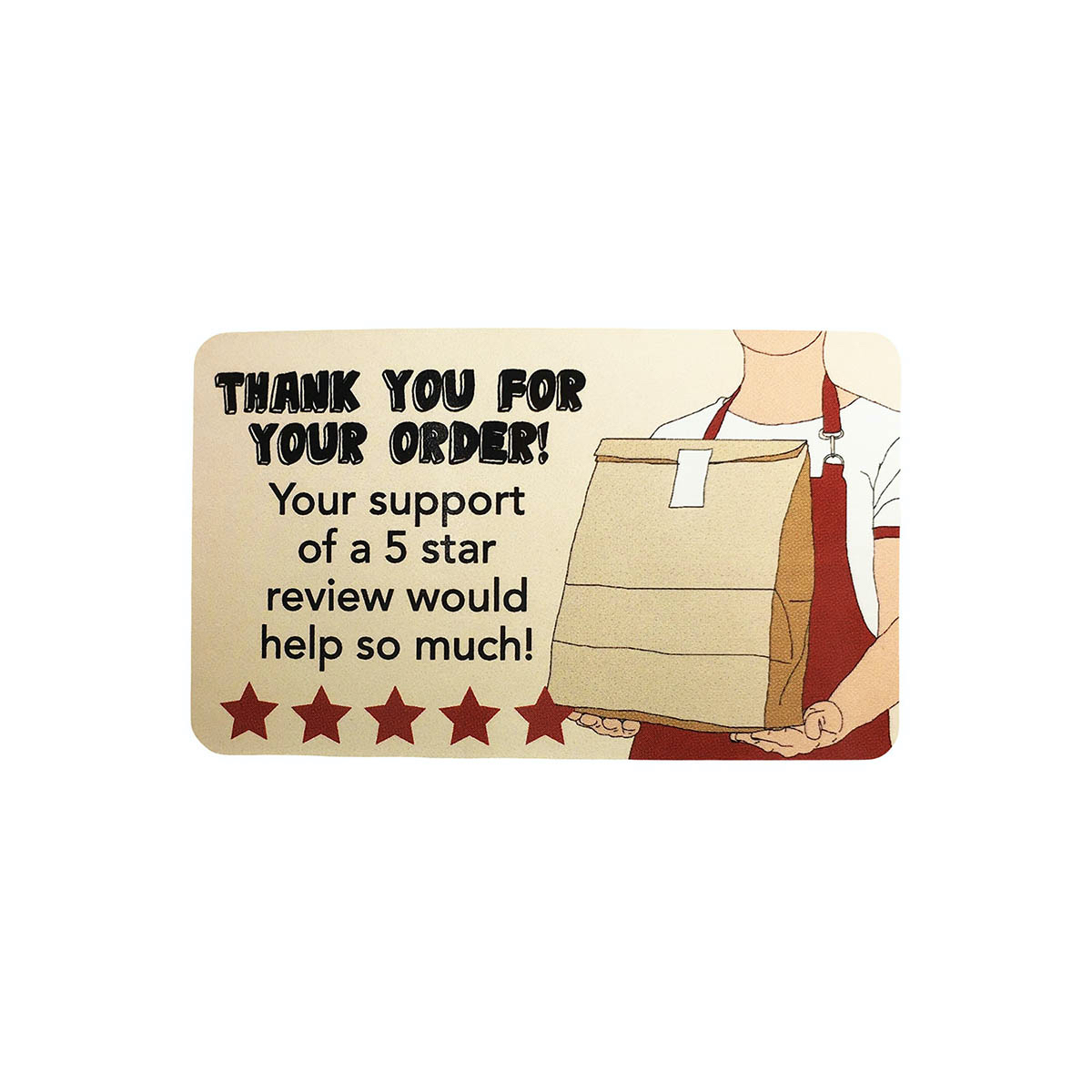 Stickers Labels for Delivery DOORDASH Drivers 5-Star Ratings Free Shipping 