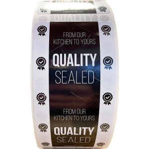 Food Delivery Tamper Labels | Quality Sealed Semi-Gloss - Food Labels