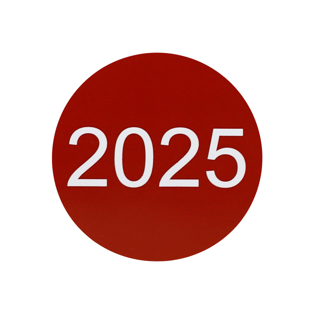 Large Year 2025 Stickers 1.5" Round