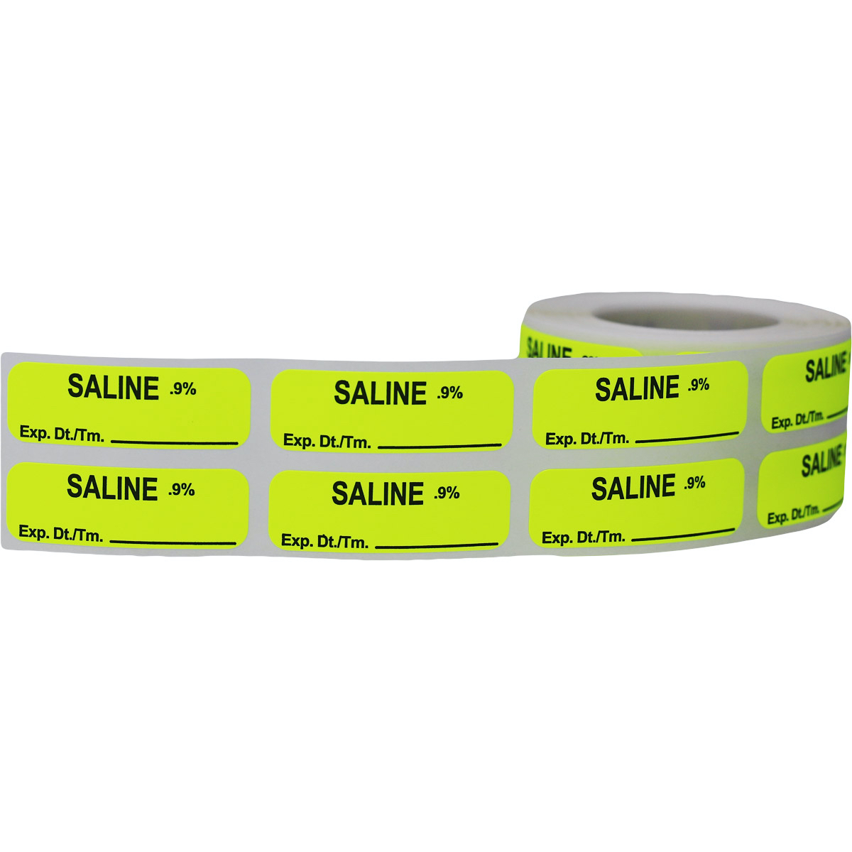 Saline Measure Healthcare Labels | 0.5 x 1.5"