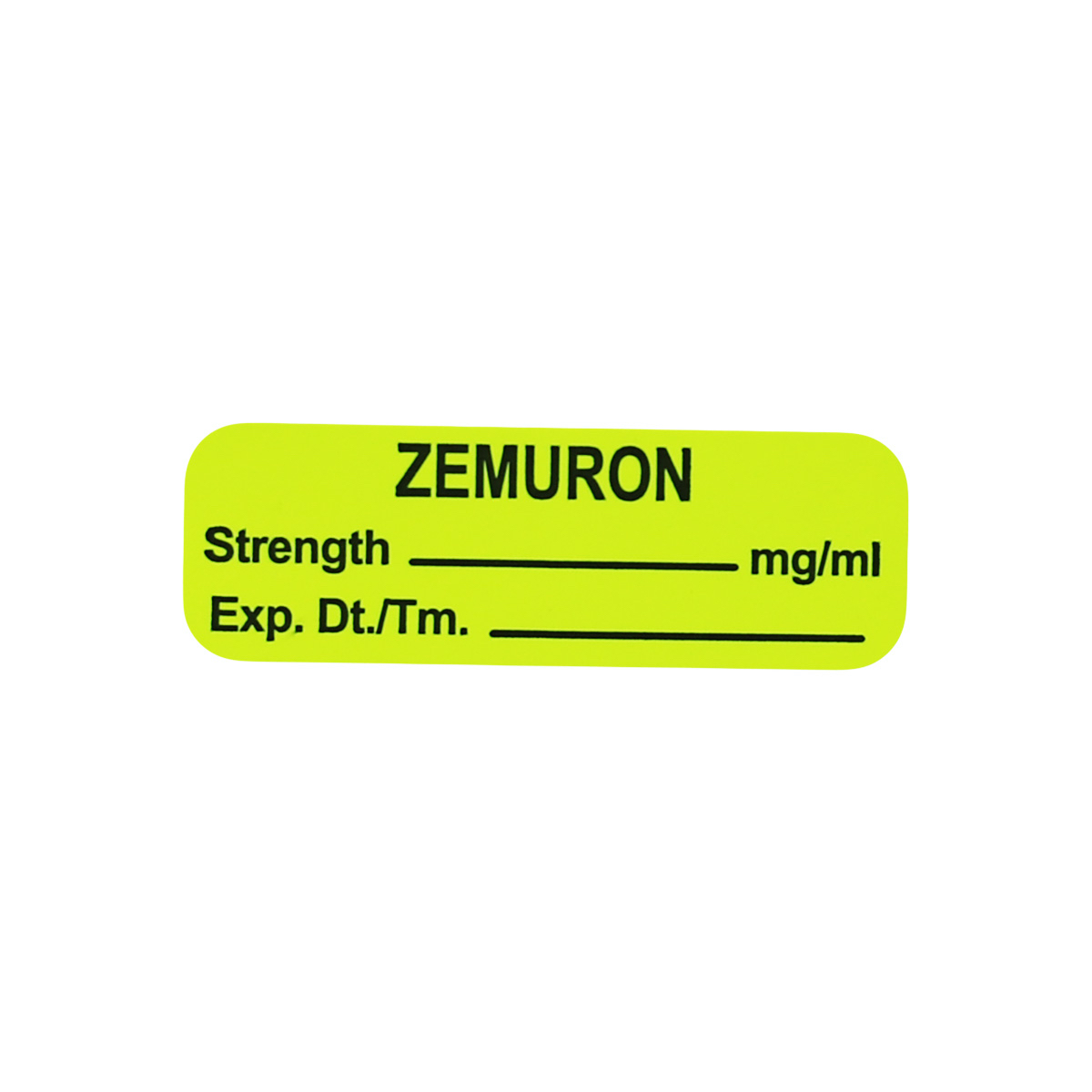 Zemuron Healthcare Labels | 0.5 x 1.5"