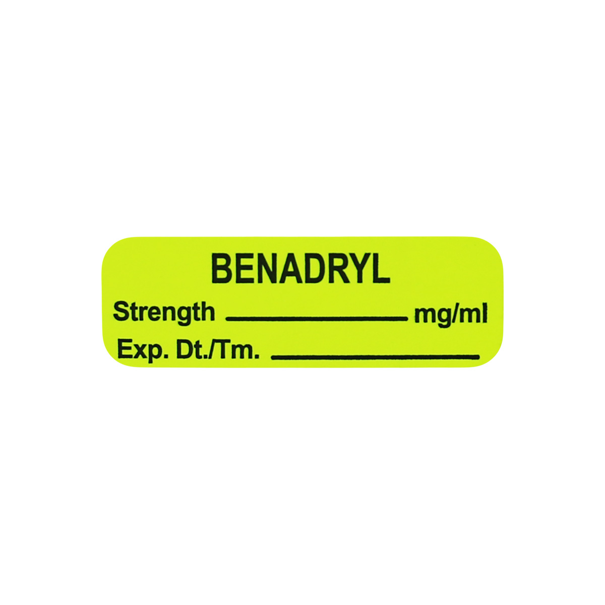 Benadryl Healthcare Labels | 0.5 x 1.5"