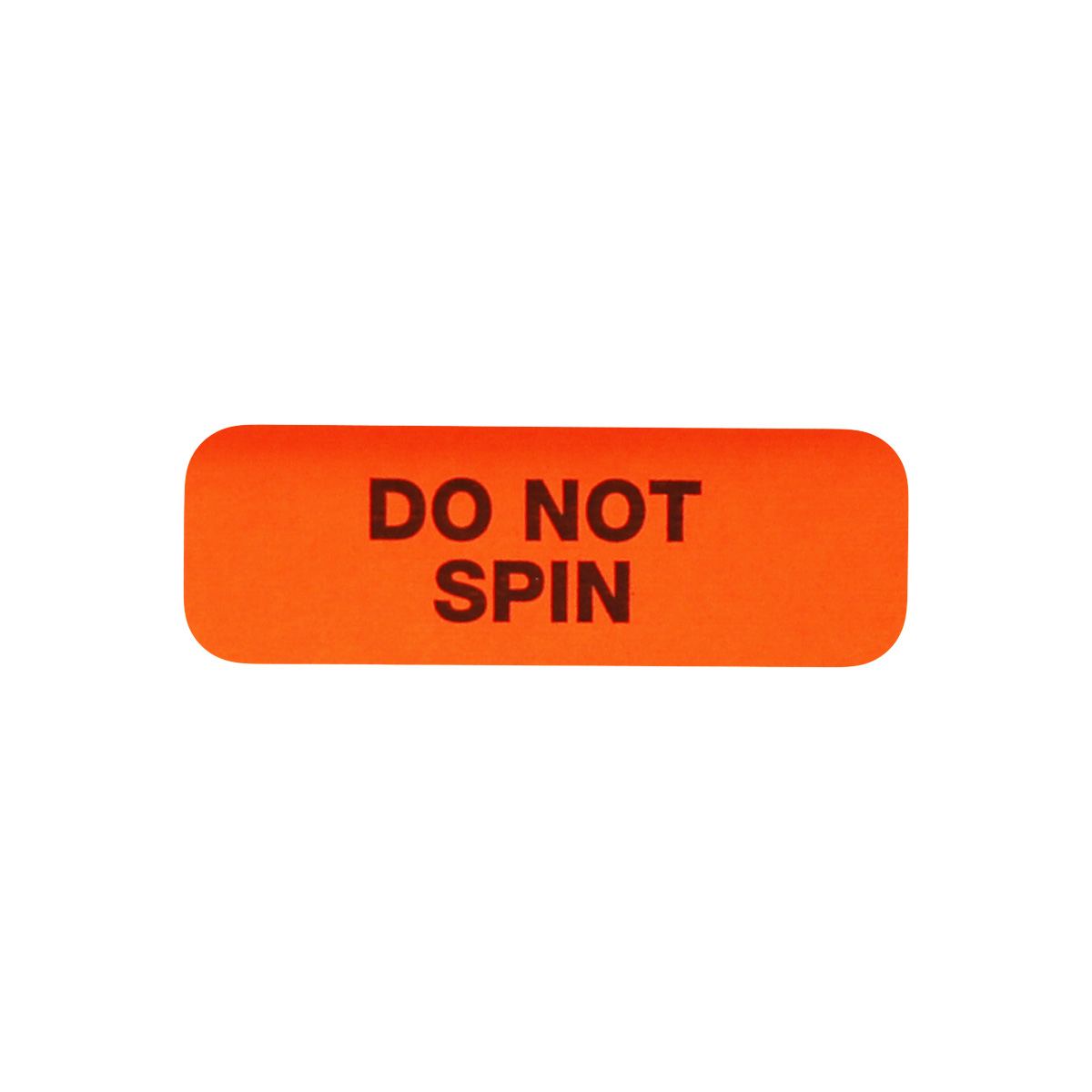 Do Not Spin Warning Specimen Labels