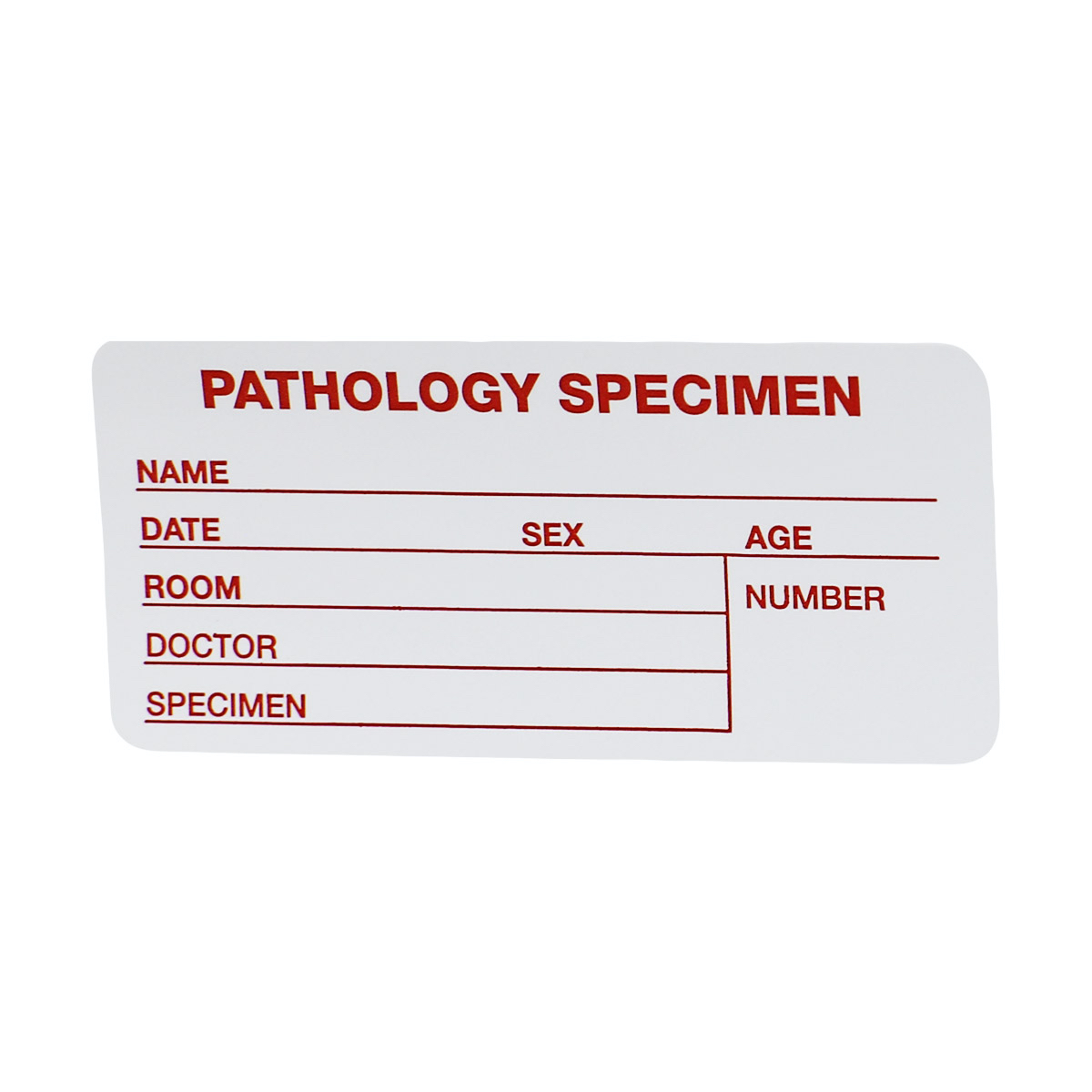 Pathology Specimen Patient Writable Labels