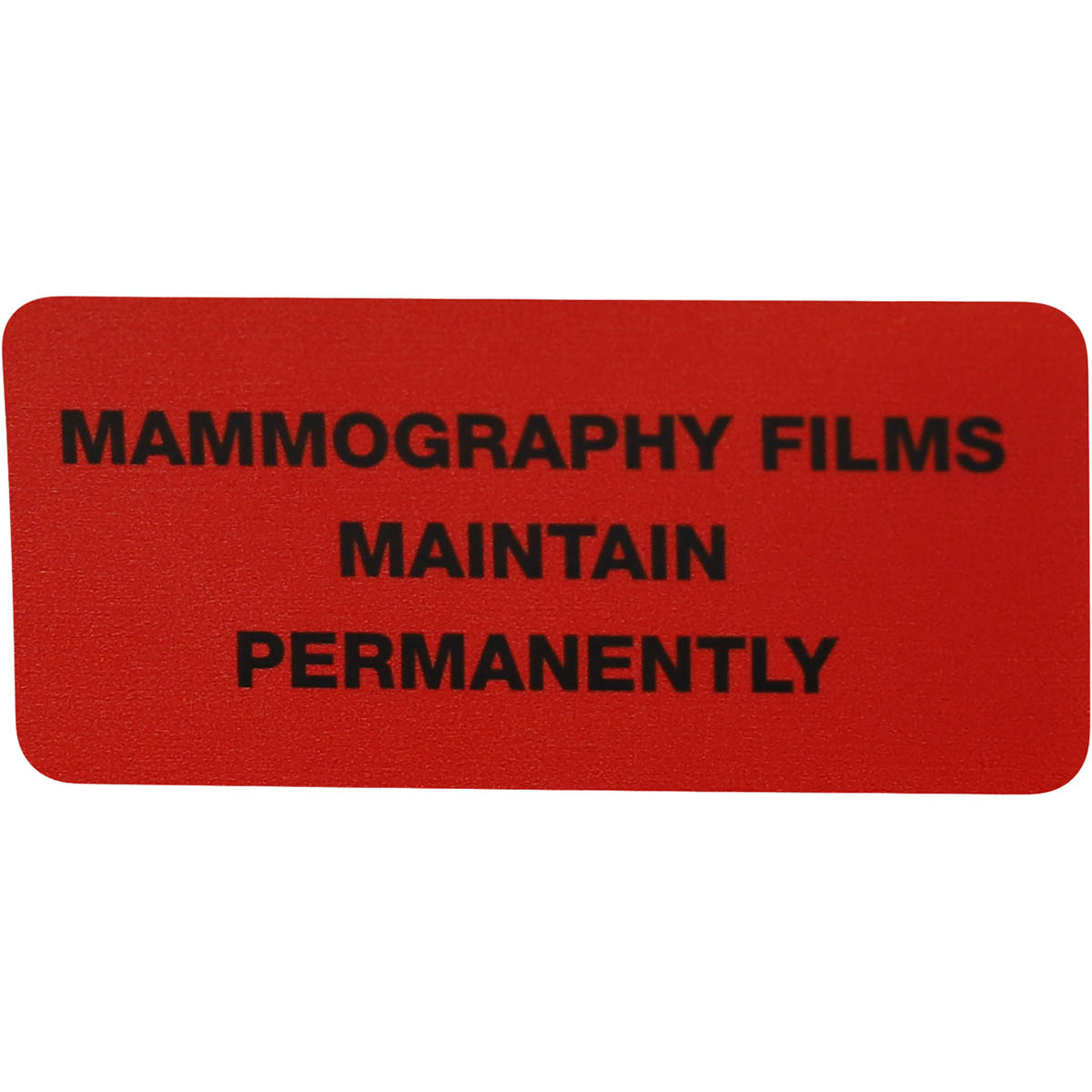 Mammography Films Maintain Permanently Labels