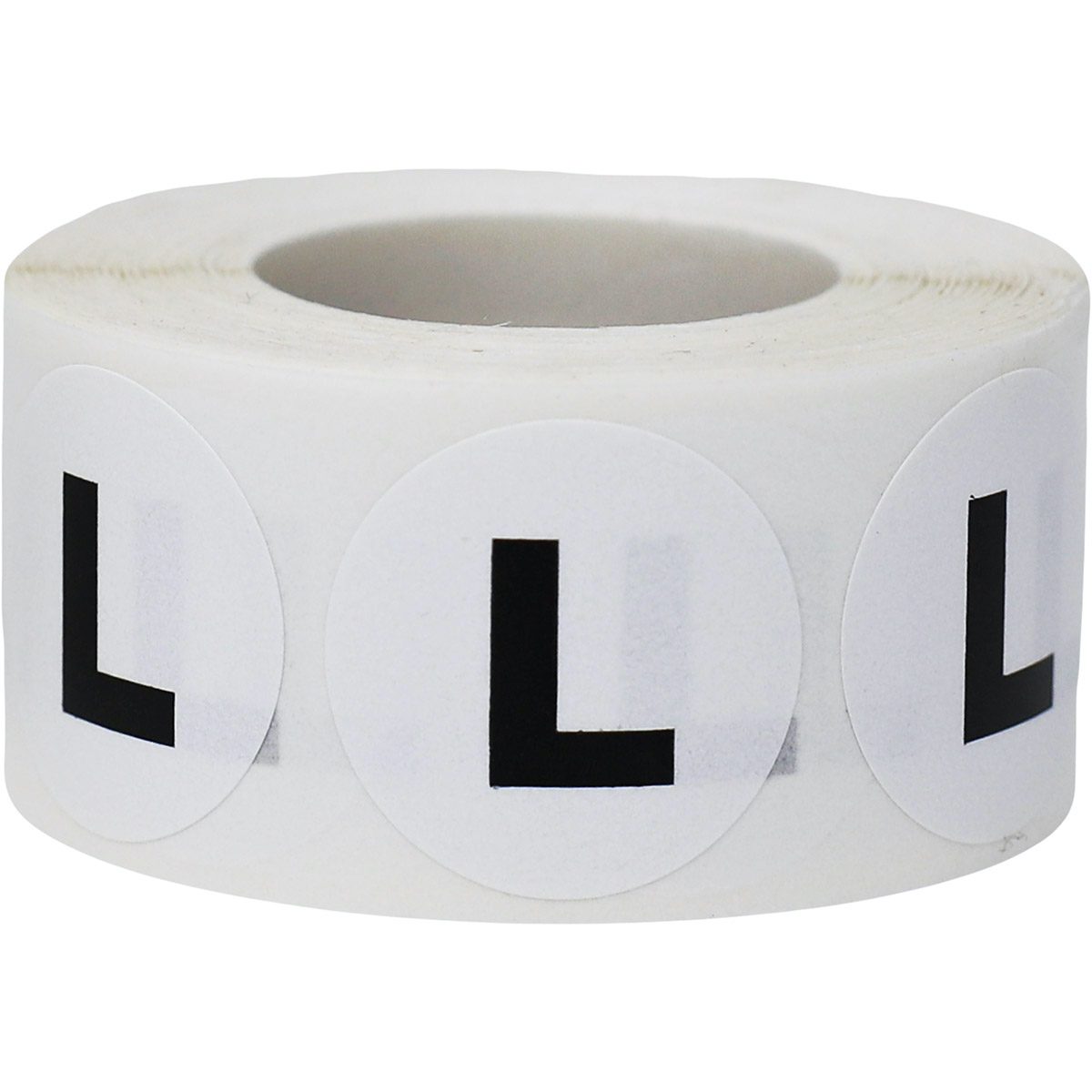 L (for Left) 1" Round Diagnostic Labels