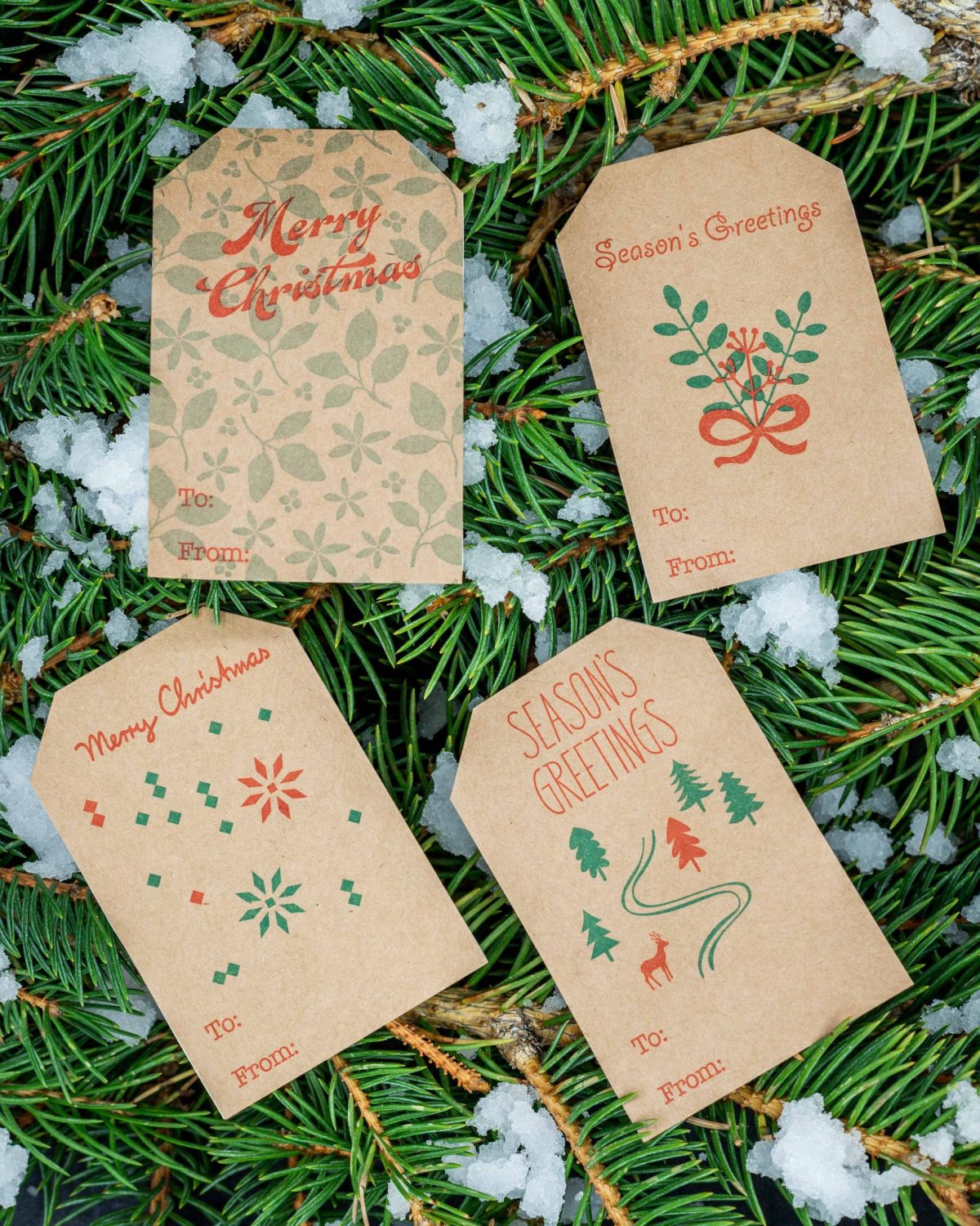 DIY Christmas Gift Tag & Label Printables