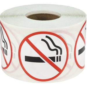 1.5" No Smoking Stickers