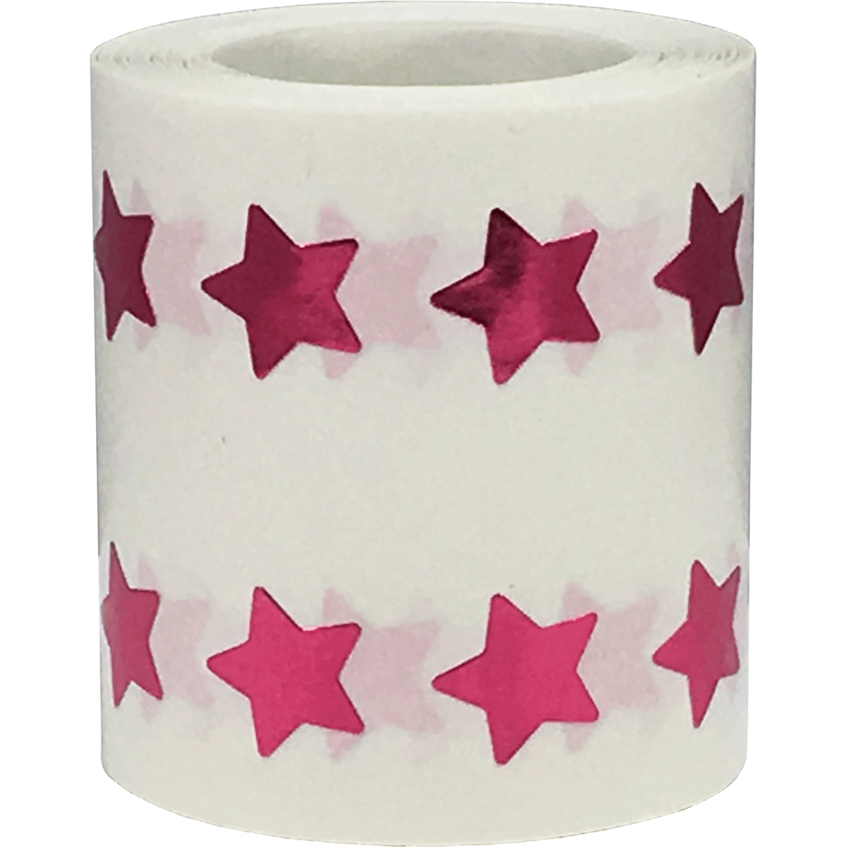 Small Metallic Rose Star Stickers, 1/2 Star Shape