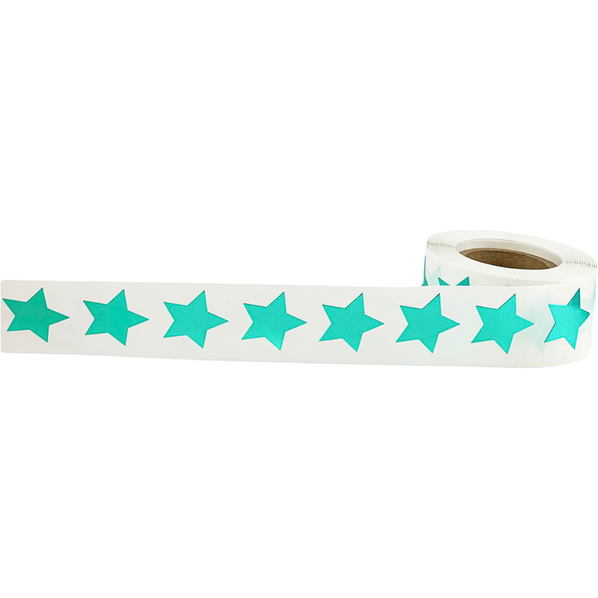 Metallic Green Star Stickers 3/4" Inch