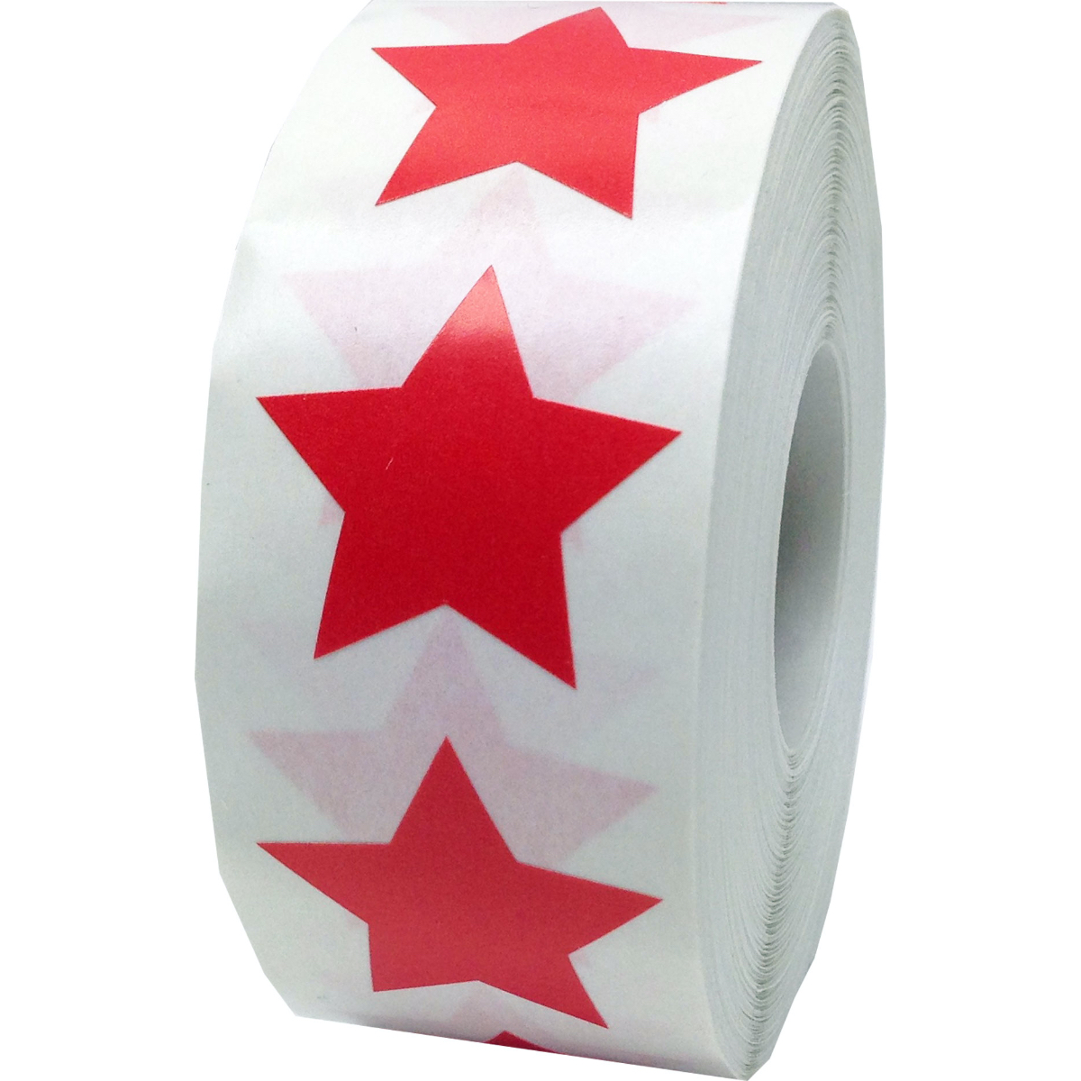 Red Star Stickers 1" Inch