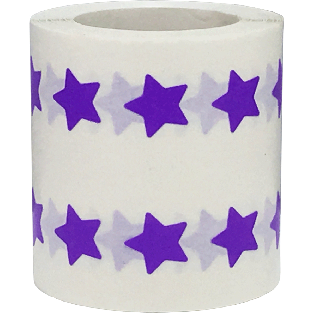 Small Lilac Star Stickers, 1/2 Star Shape