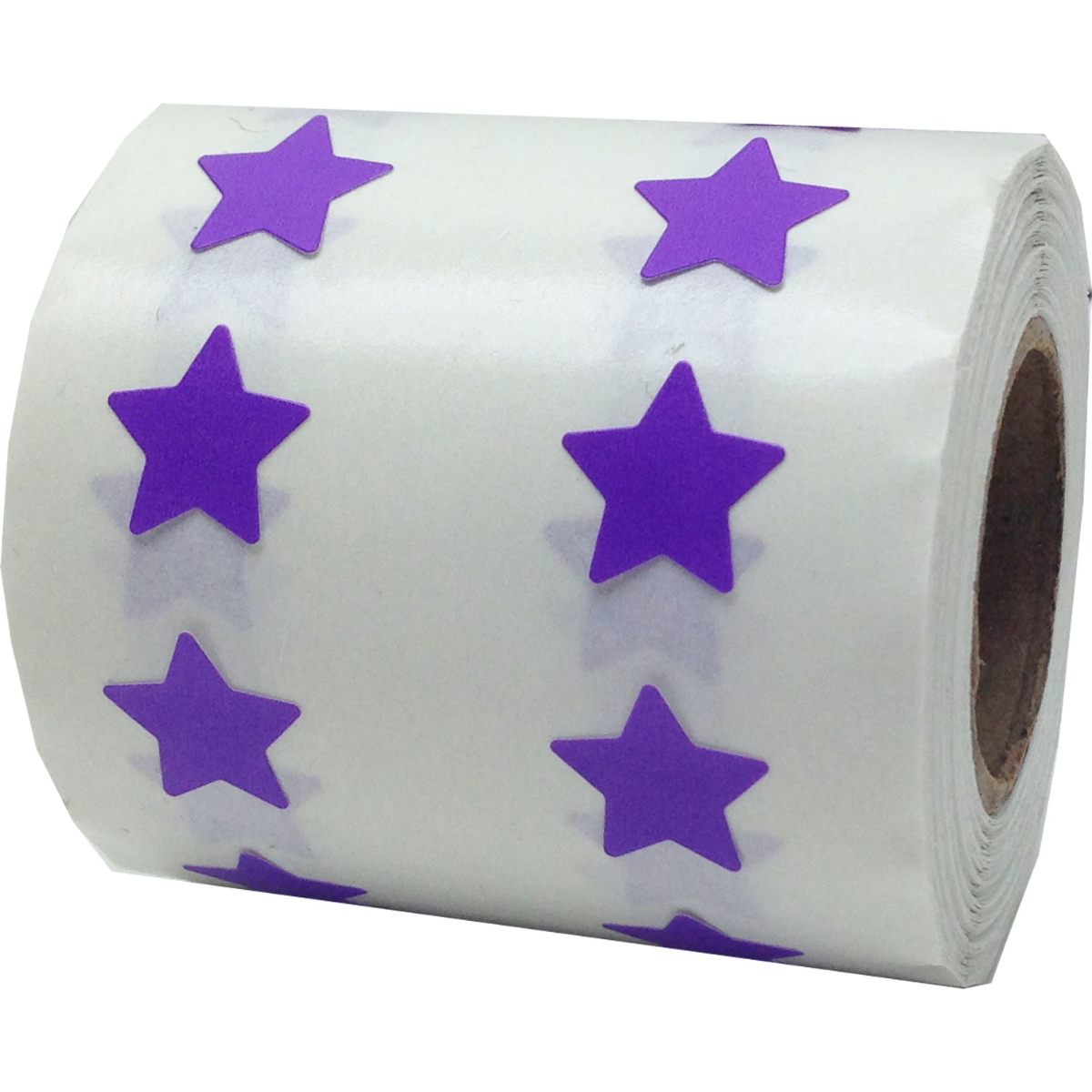 Small Lilac Star Stickers, 1/2 Star Shape