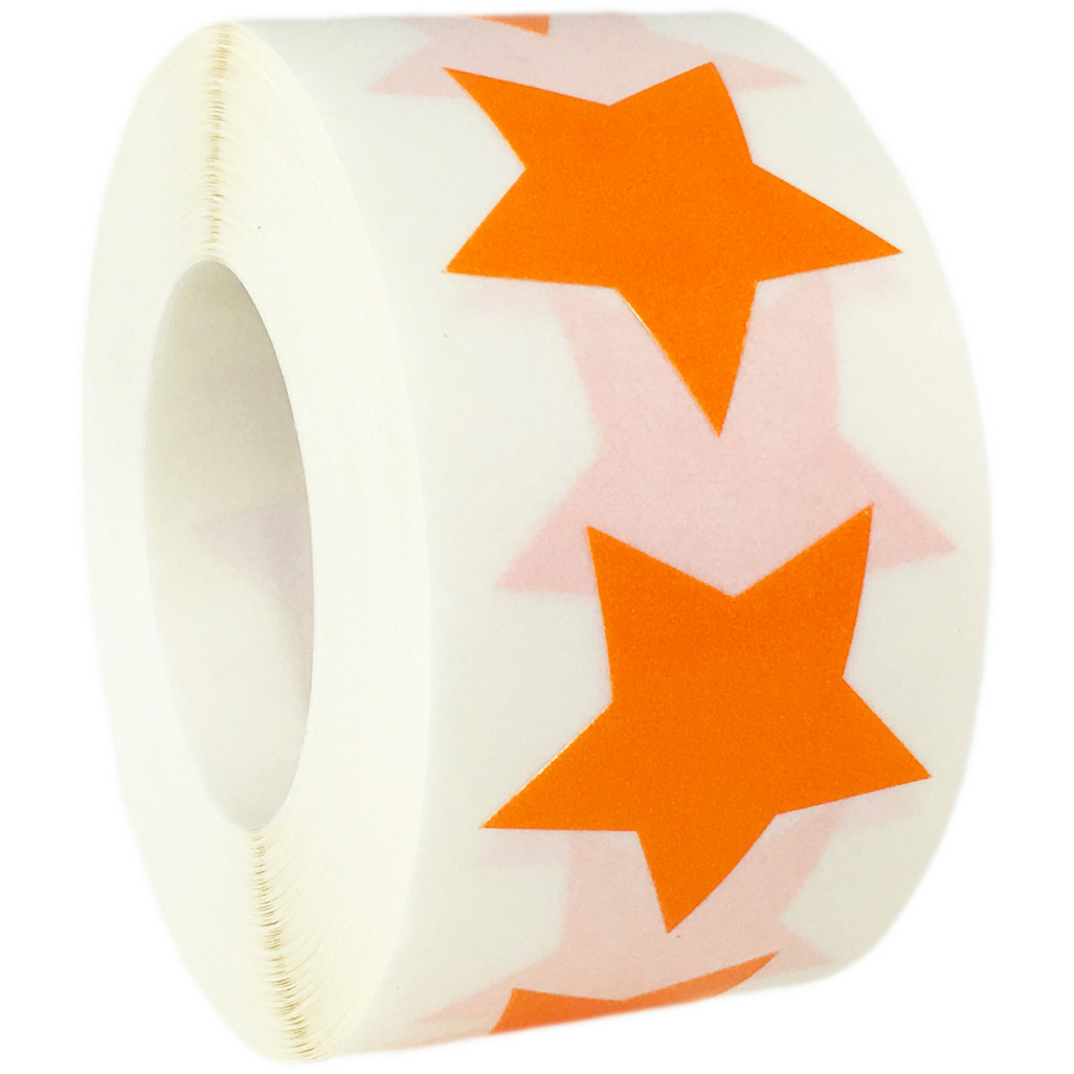 Orange Star Stickers 1" Inch