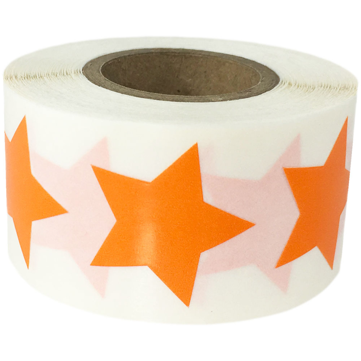 Orange Star Stickers 1" Inch