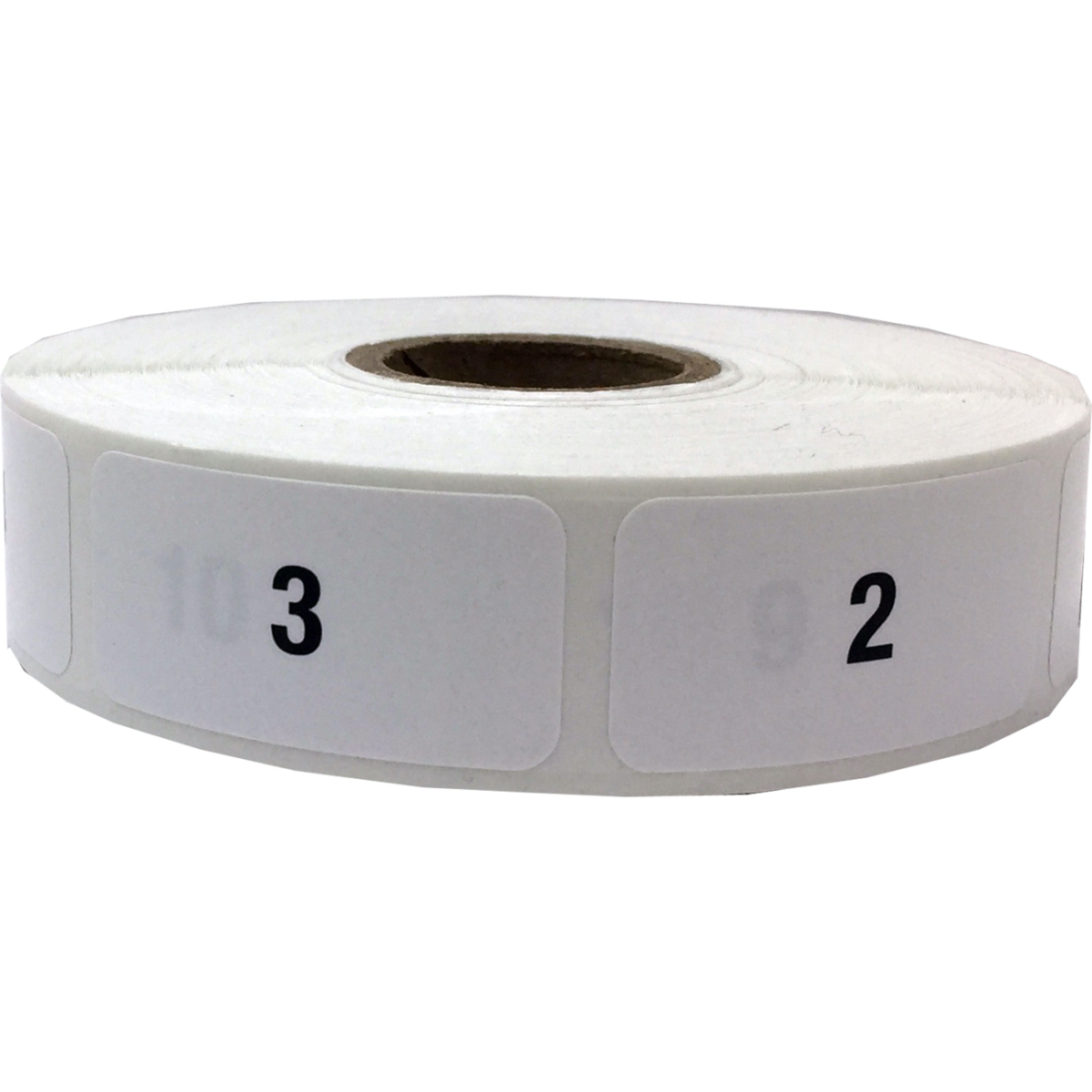 1-10 (50 times) Consecutive Number Labels 1 Round Yellow and
