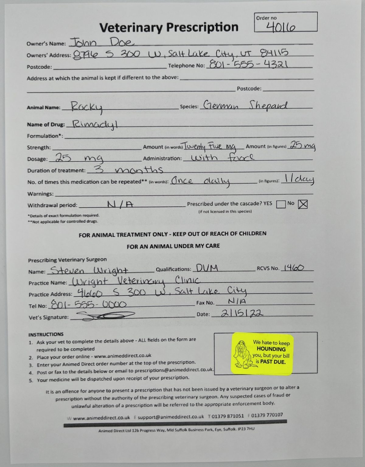 Veterinary Rx Labels Sample Questions Vet Prescriptions Online | ppgbbe.intranet.biologia.ufrj.br