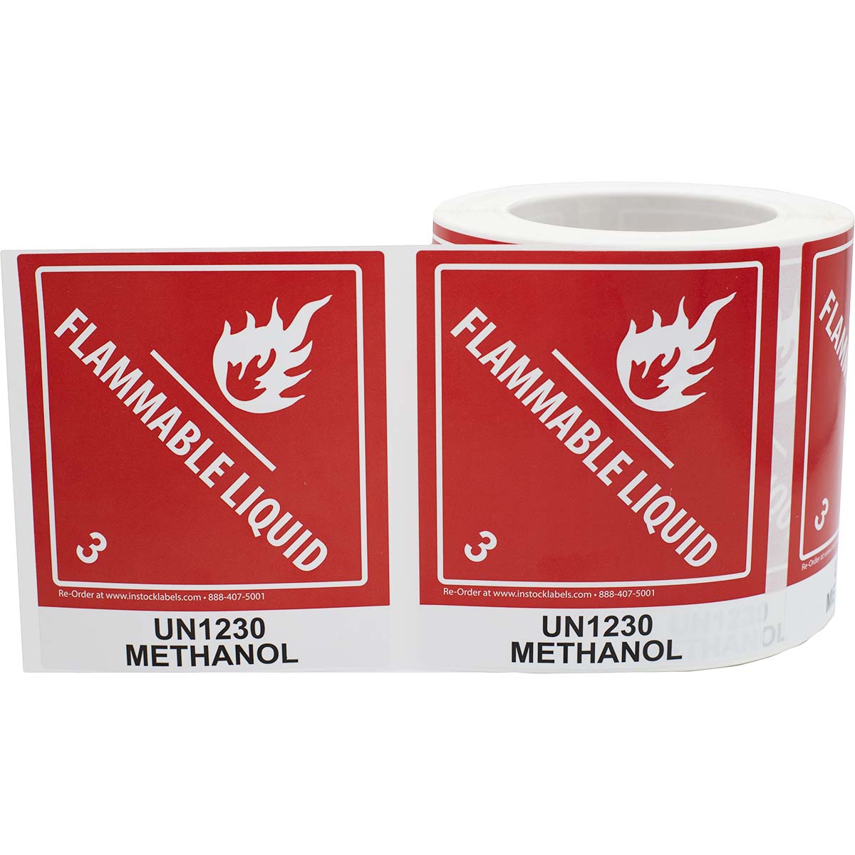 Decal-METHANOL Pack of 5 Labels 