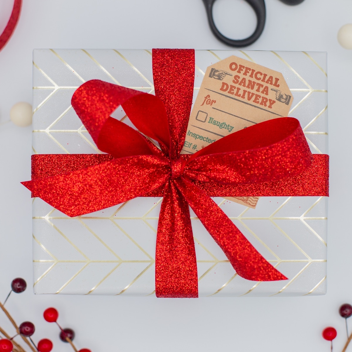 Kraft Vintage Christmas Gift Tags Qty 25