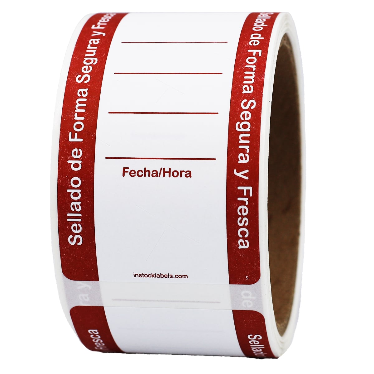 Spanish Text Food Tamper Sealed for Freshness Labels