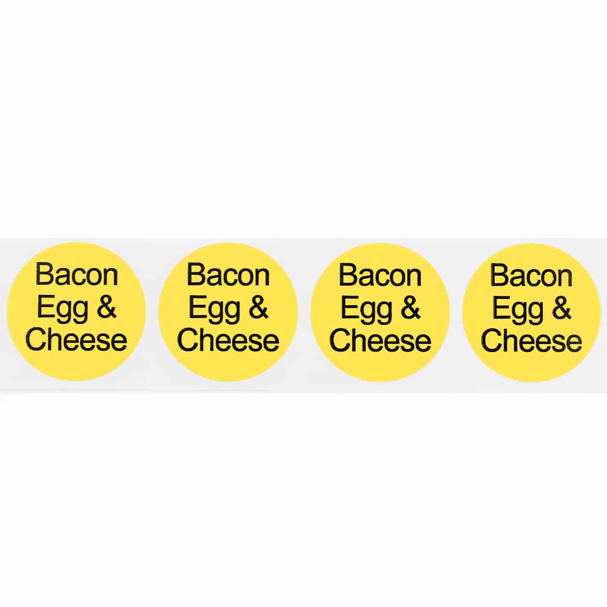 Bacon Egg and Cheese Deli Labels