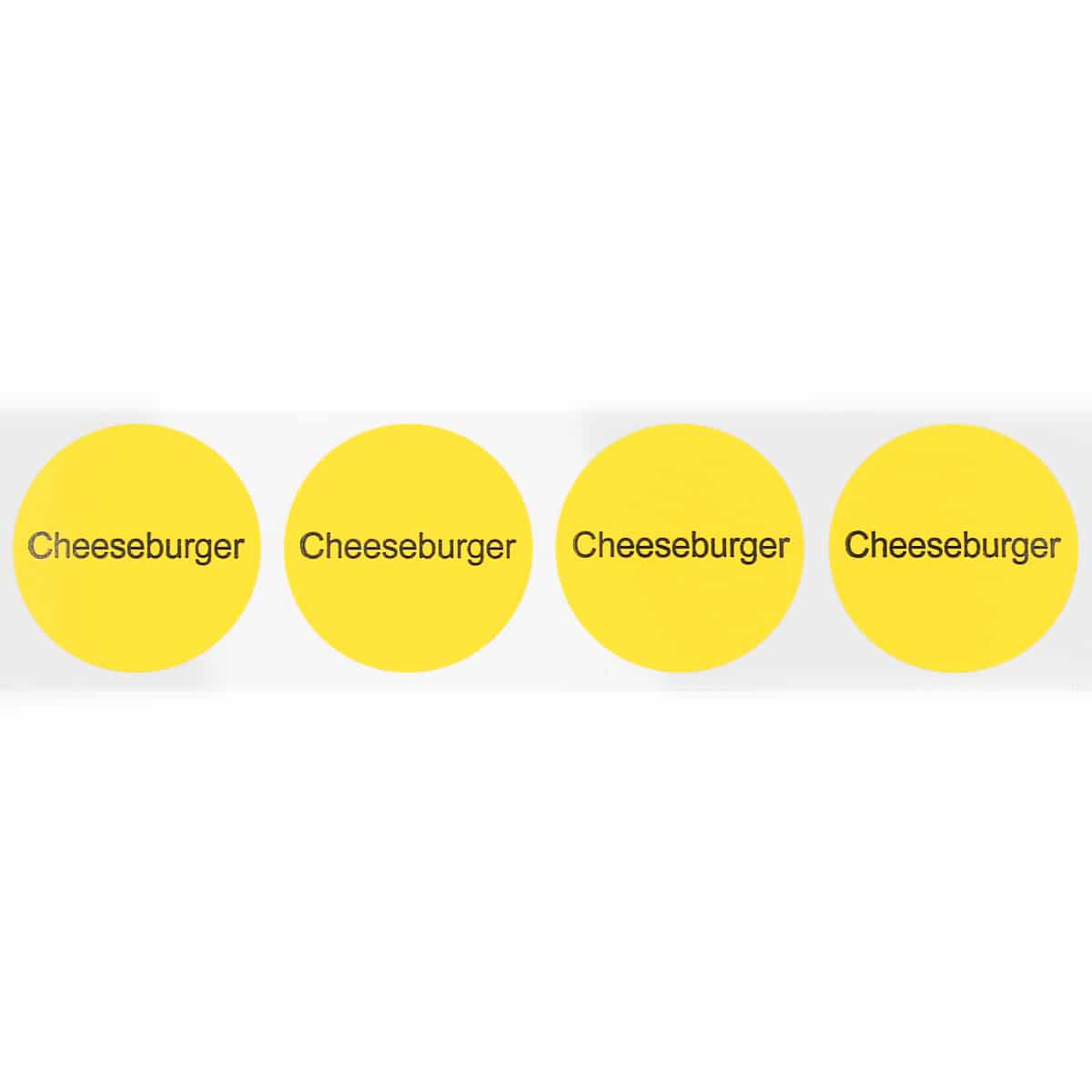 Cheeseburger Wrapper Labels