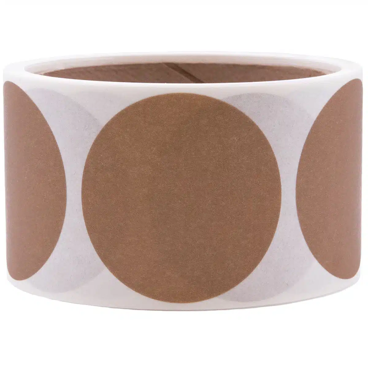 QTY 500 Blank Dissolvable Kraft Labels 2" Round