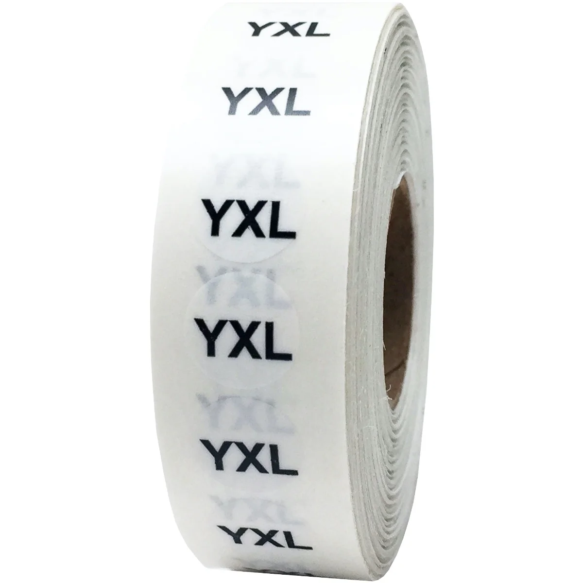 Youth Clothing Size Strip Labels for Retail Shirts | Clear 3/4″ x 4″