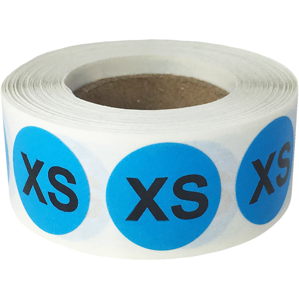 Blue Round Size Stickers for Shirts