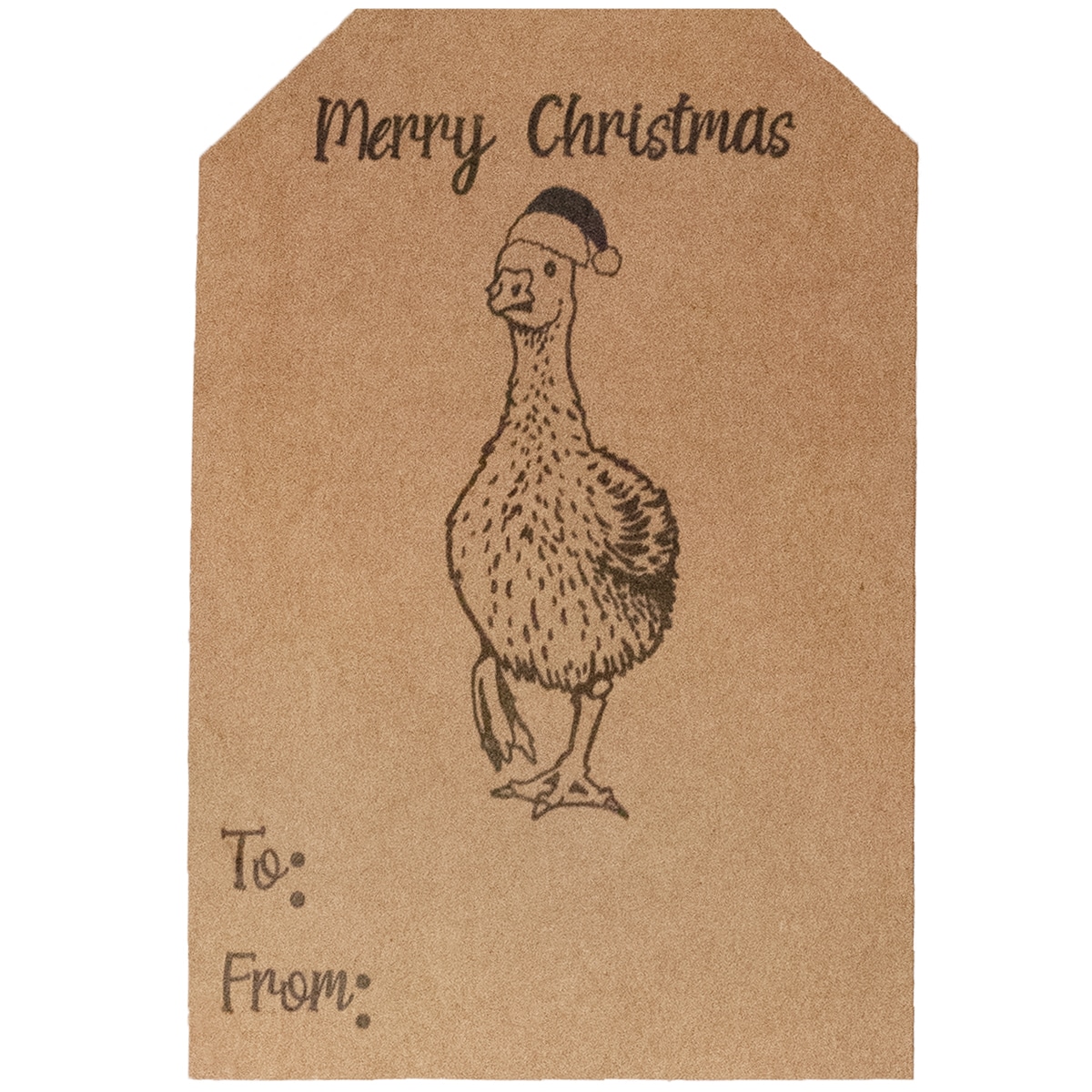 QTY 100 Christmas Farm Animals Adhesive Gift Tags