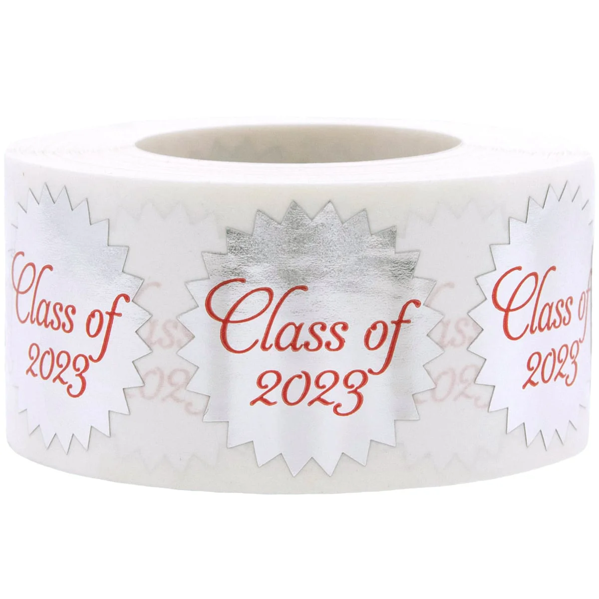 Silver Class of 2023 Labels Seals | 1.5" Inch