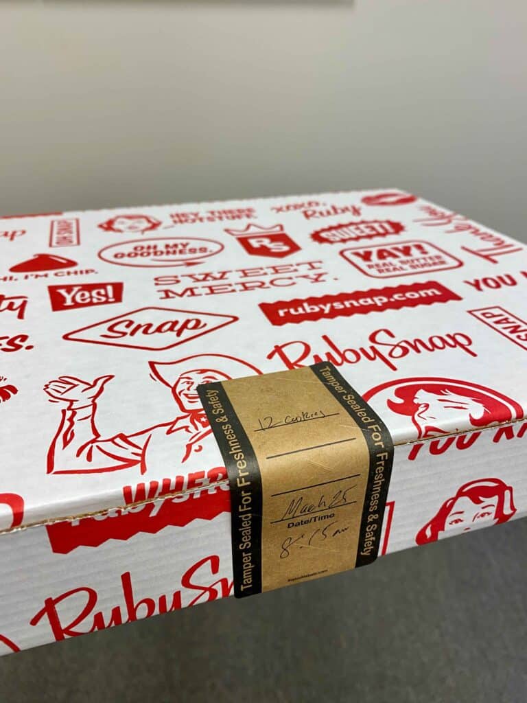 Tamper Label on Box