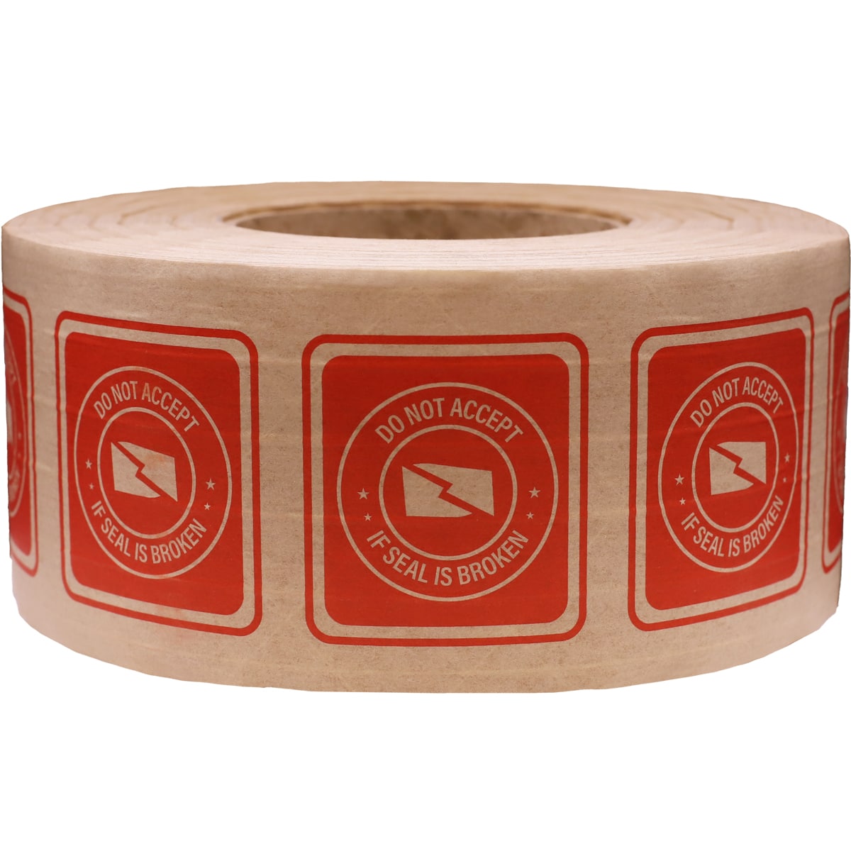 Fragile Warning Kraft Reinforced Water-Activated Tape | 3" Wide