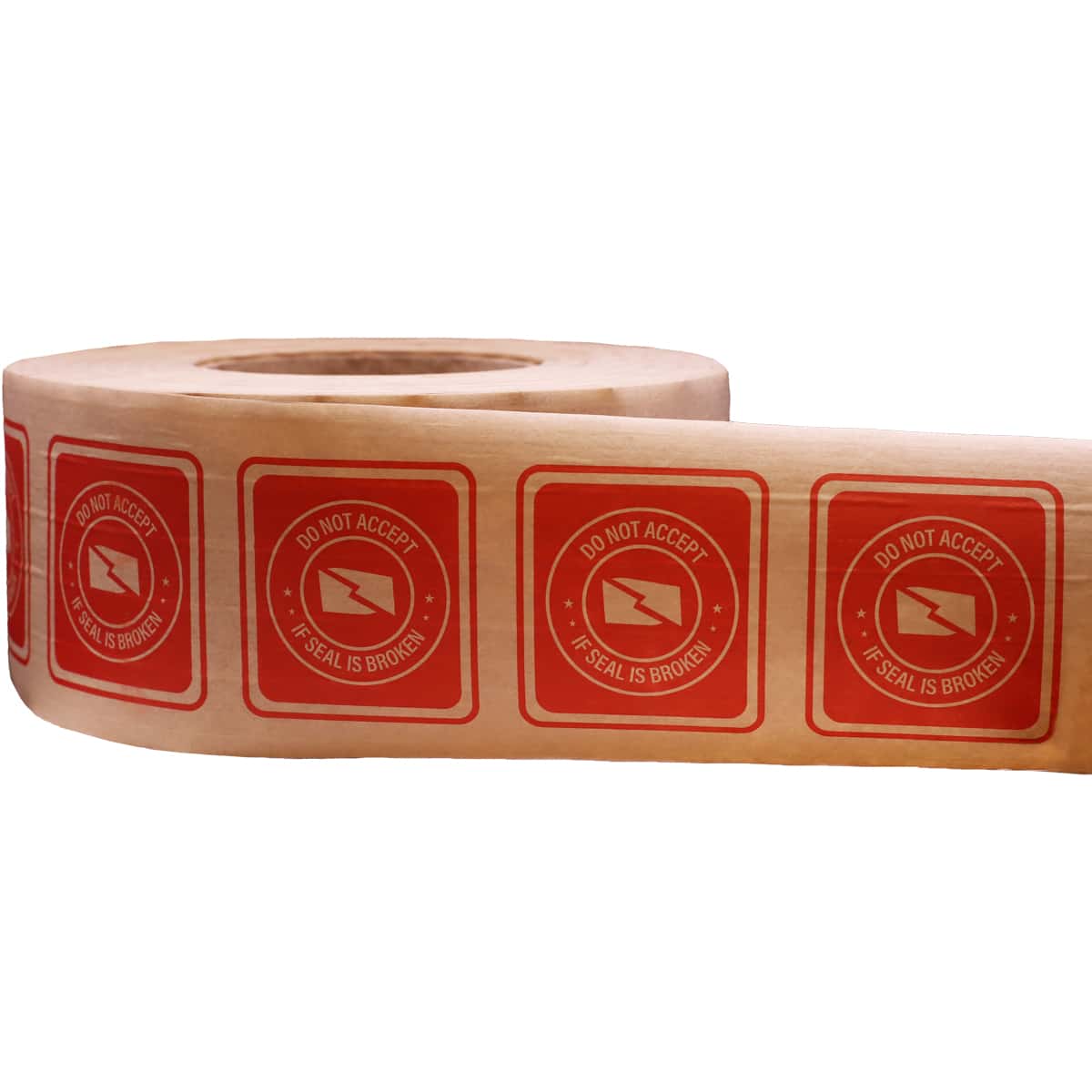 Fragile Warning Kraft Reinforced Water-Activated Tape | 3" Wide